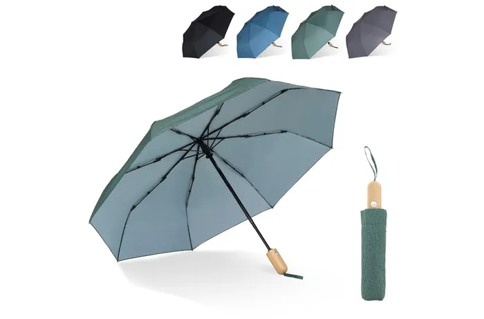 Parapluie pliable 21” en R-PET. Ouverture automatique