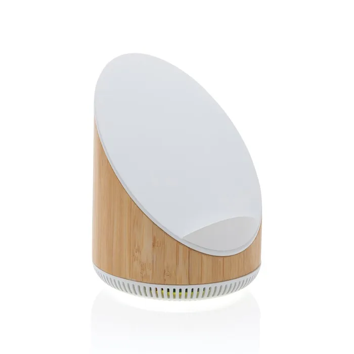 Enceinte 5W en bamboo avec chargeur sans fil 15W Ovate