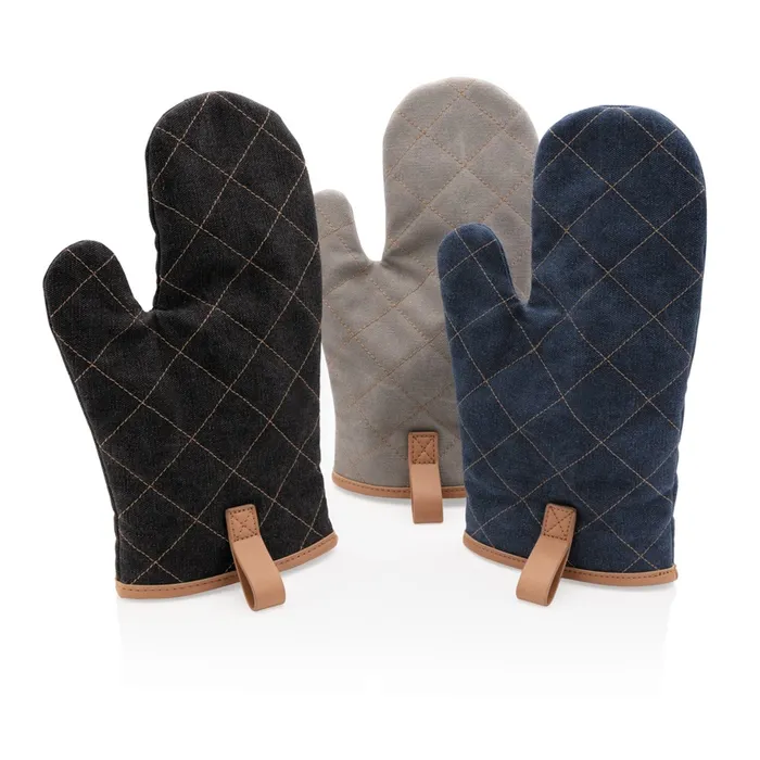 Deluxe canvas oven mitt