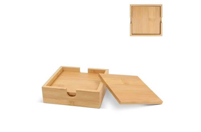 Bamboo Coaster Set (4 pcs)