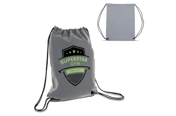 Drawstring bag reflective 30x40cm