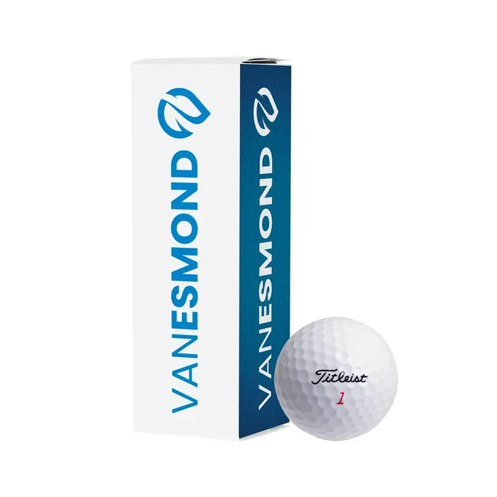 Full colour printed box for 3 golf balls