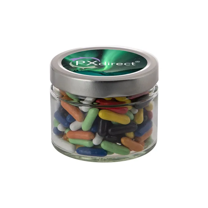 Glass jar with metal lid 0,22 liter