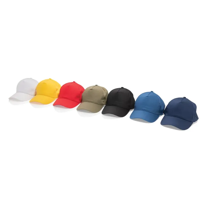 Impact 5 panel 190gr Recycled cotton cap with  tracer