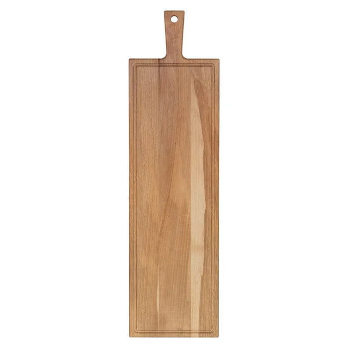 Plank met handvat beuken 69x19cm