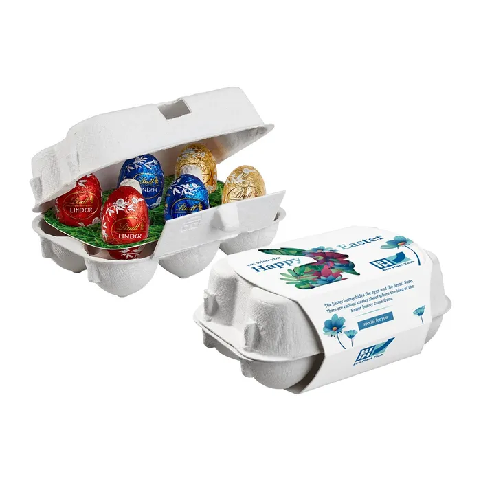 6-PACK Egg Box with Lindt eggs