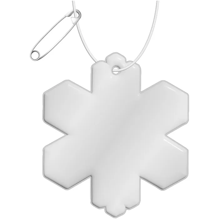 Attache réfléchissante en PVC en forme de flocon de neige H-10 RFX™