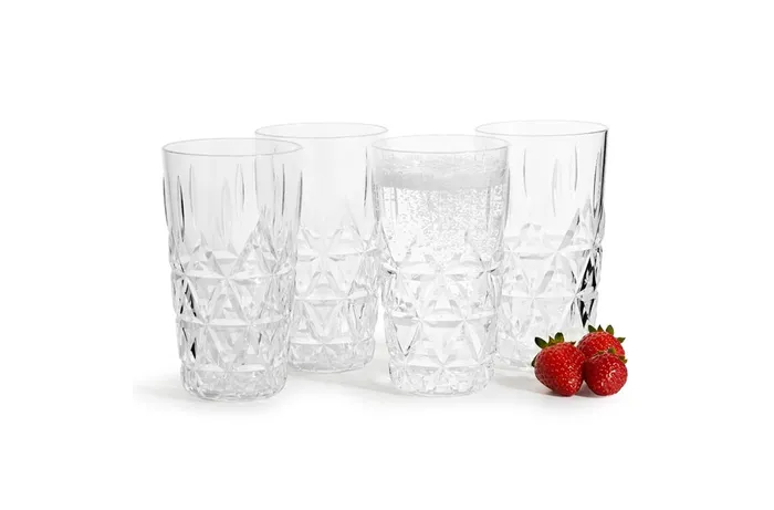 Sagaform Acryl picnic tumblers 400ml set of 4