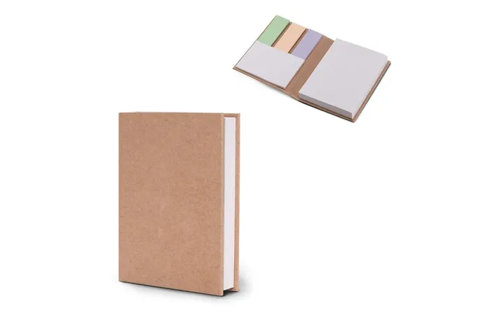 Carnet avec papier repositionnable  et marque page