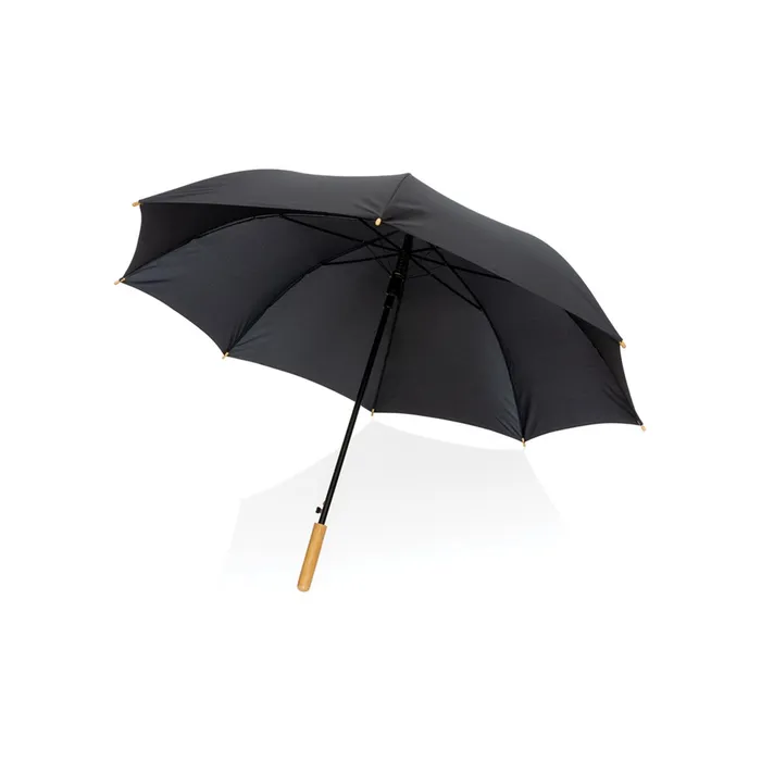 27" Impact   190T auto open bamboo umbrella