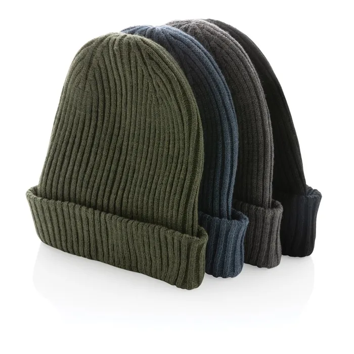 Polylana® dubbel gebreide beanie