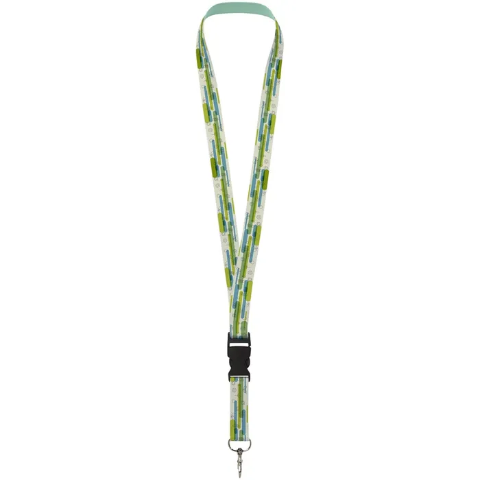 Bucks gerecycled PET lanyard met veiligheidssluiting