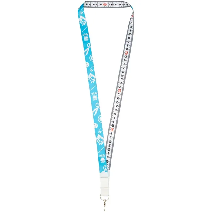 Isla 1-metre sublimation lanyard with safety breakaway