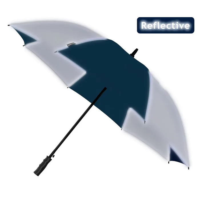 FALCONE - Parapluie avec tissue reflechissant - Automatique - Impermable au vent - 120 cm - / Argent