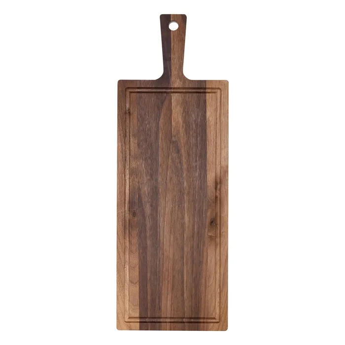 Plank met handvat walnoot 48x17 cm