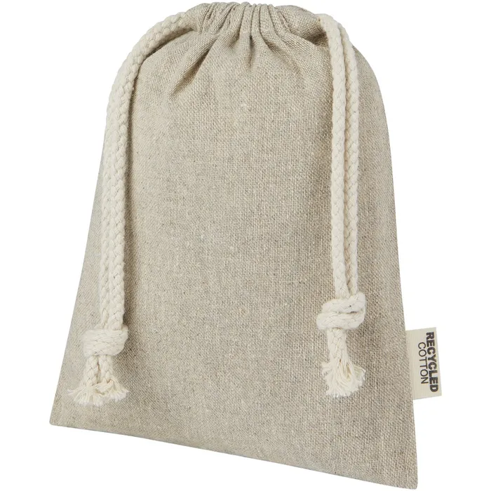 Petit sac cadeau Pheebs en coton recyclé  150 g/m² de 0,5 L