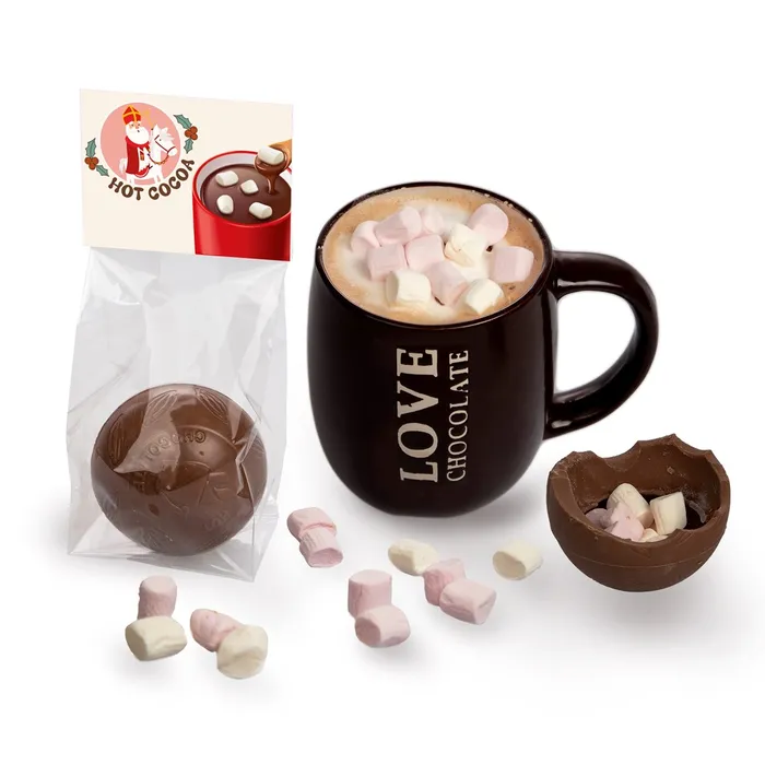 Hot chocolate milk ball