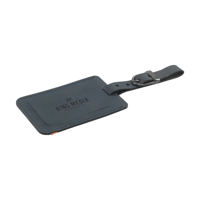 Recycled Leather Luggage Tag bagagelabel