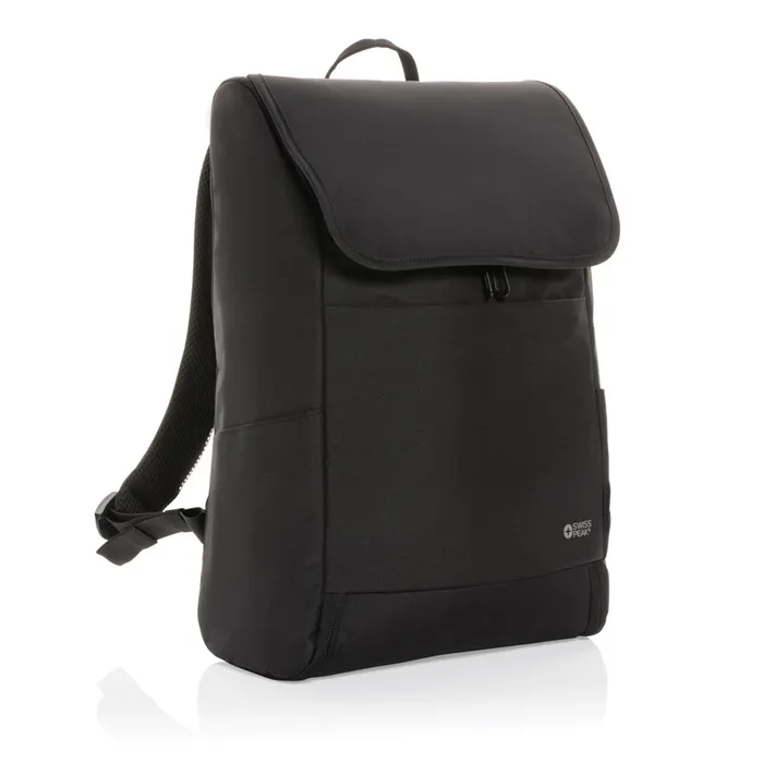 Swiss Peak Fern  RPET allover zip 15" laptop rugzak