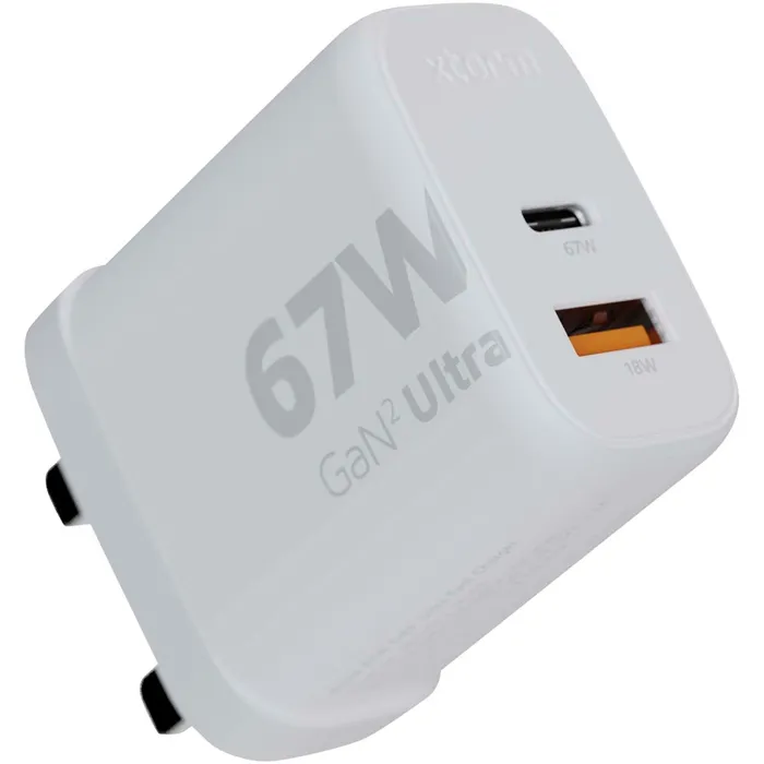 Chargeur mural Xtorm XEC067G GaN² Ultra de 67 W - Prise britannique