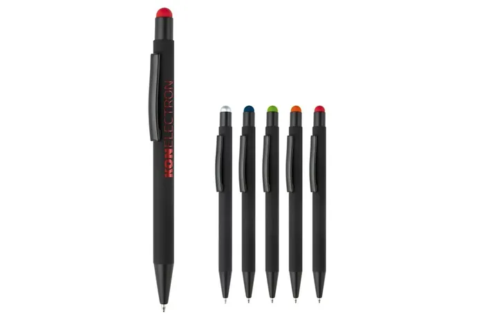 Stylo stylet NEW YORK caoutchouté noir