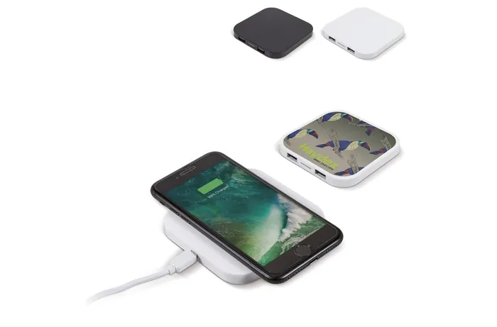 Wireless charging pad 5W with 2 USB ports