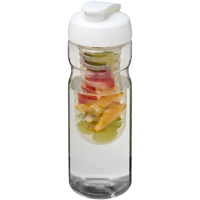 H2O Active® Base 650 ml sportfles en infuser met flipcapdeksel