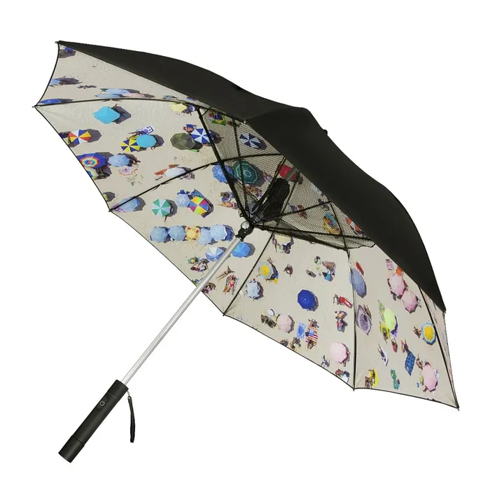 Falcone® manual windproof parasol with fan