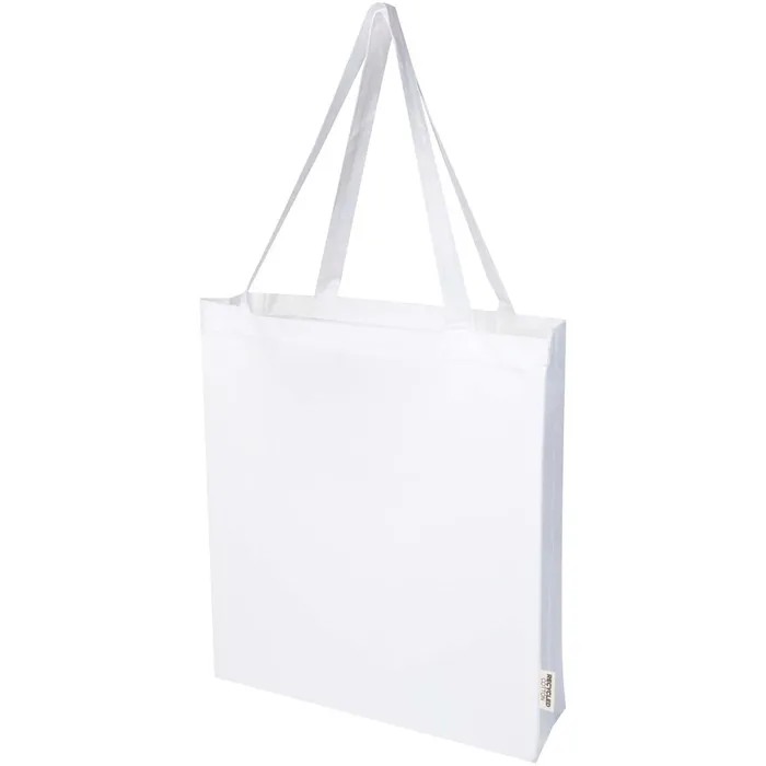 Madras 140 g/m²  recycled cotton gusset tote bag