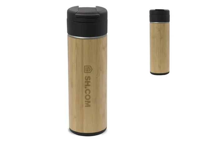 Thermo bottle Flow bamboo 400ml