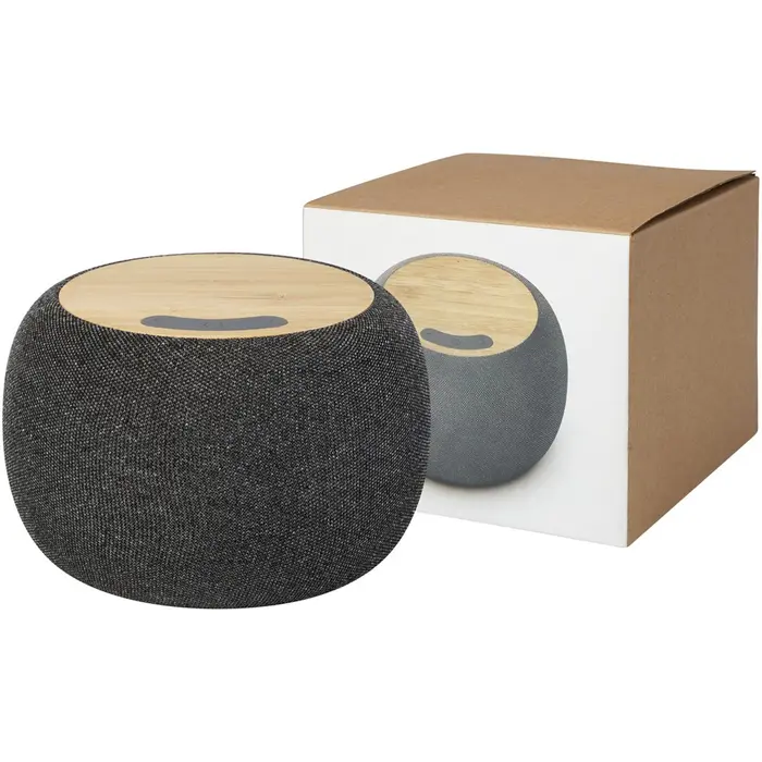 Ecofiber Bluetooth® speaker en draadloos oplaadstation van bamboe/