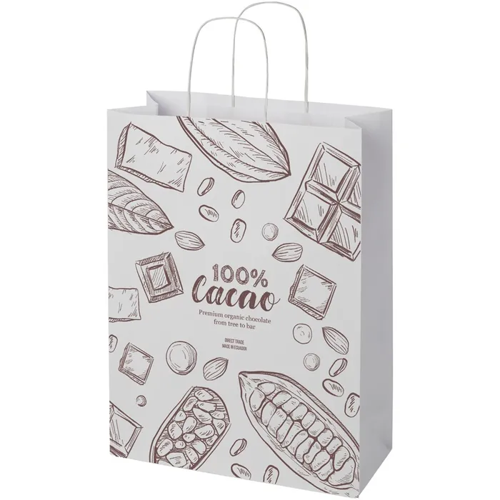 Kraft 120 g/m2 paper bag with twisted handles - XX large