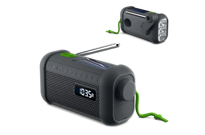 MH-08 | Muse radio Bluetooth speaker met solar en opwindmechanisme