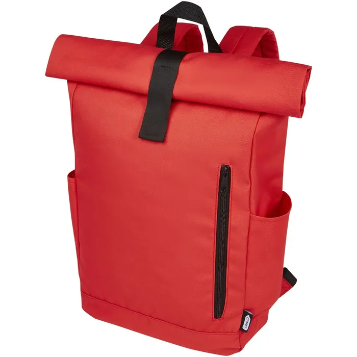 Byron 15.6"  RPET roll-top backpack 18L