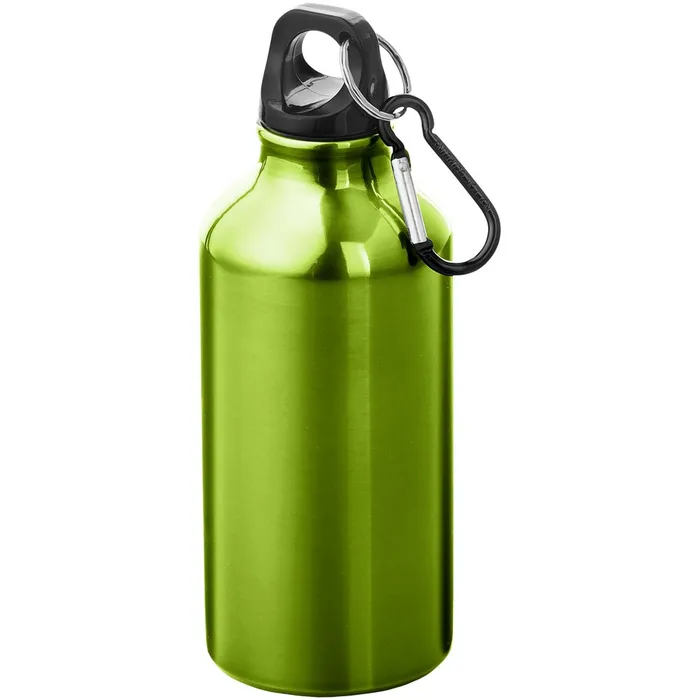 Bouteille d'eau Oregon de 400 ml en aluminium avec mousqueton