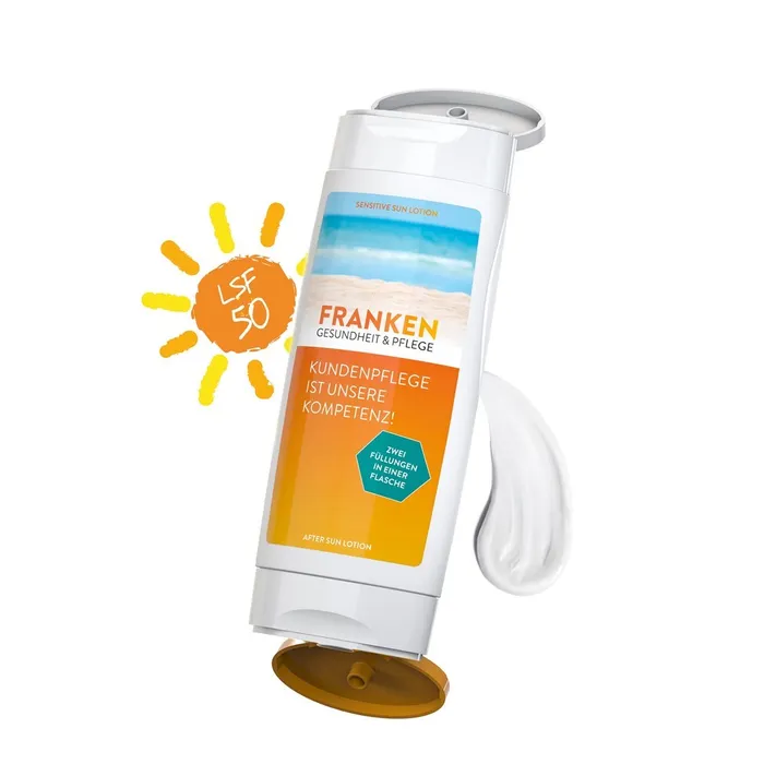 DuoPack sun milk SPF 50 (sens.) + after sun lotion (2x50 ml), BL