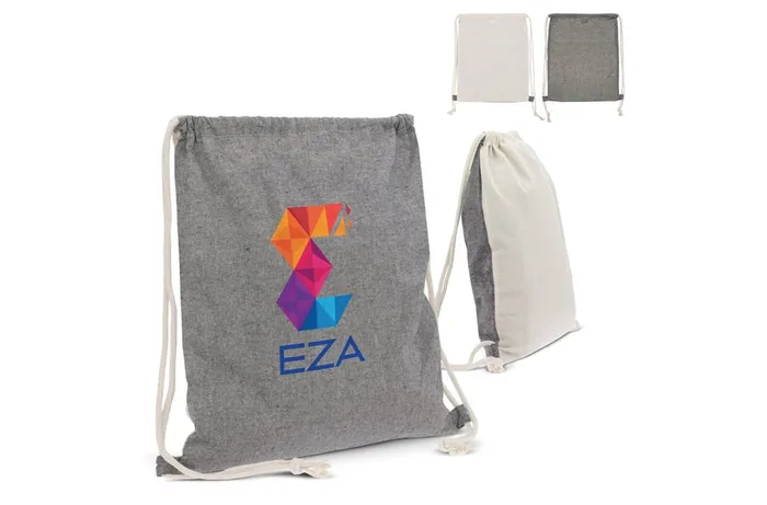 Drawstring bag Recycled Cotton OEKO-TEX® 140g/m² 35x45cm