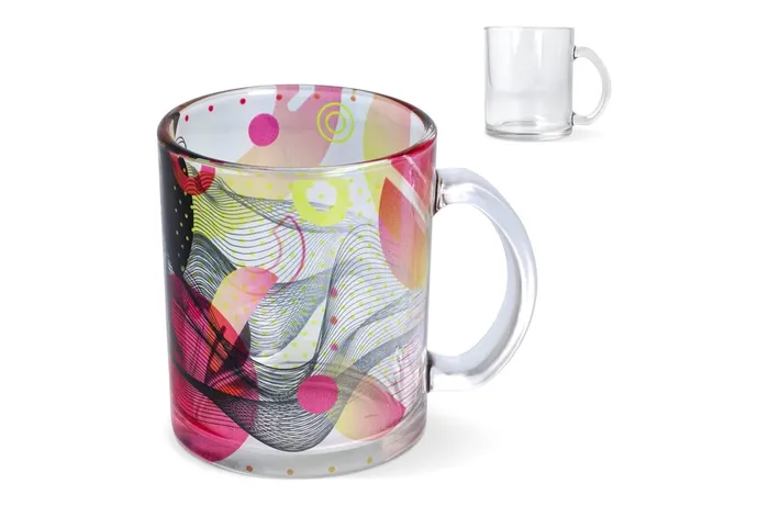 Mallorca subli glass mug 335ml