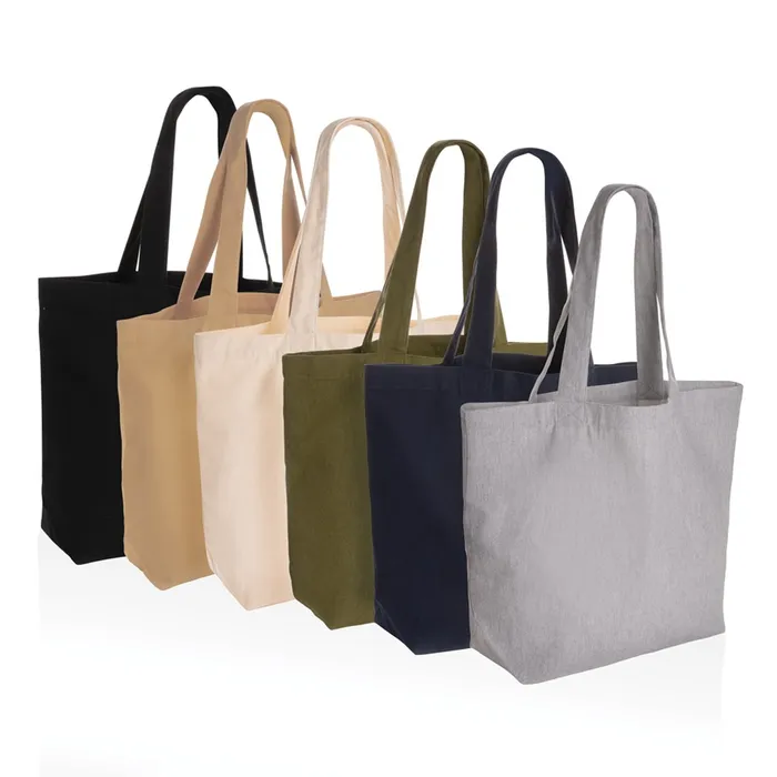 Impact  240 gsm rcanvas shopper w/pocket undyed