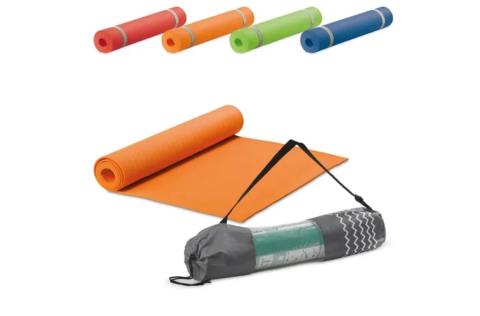 Fitness-yoga mat with carrier