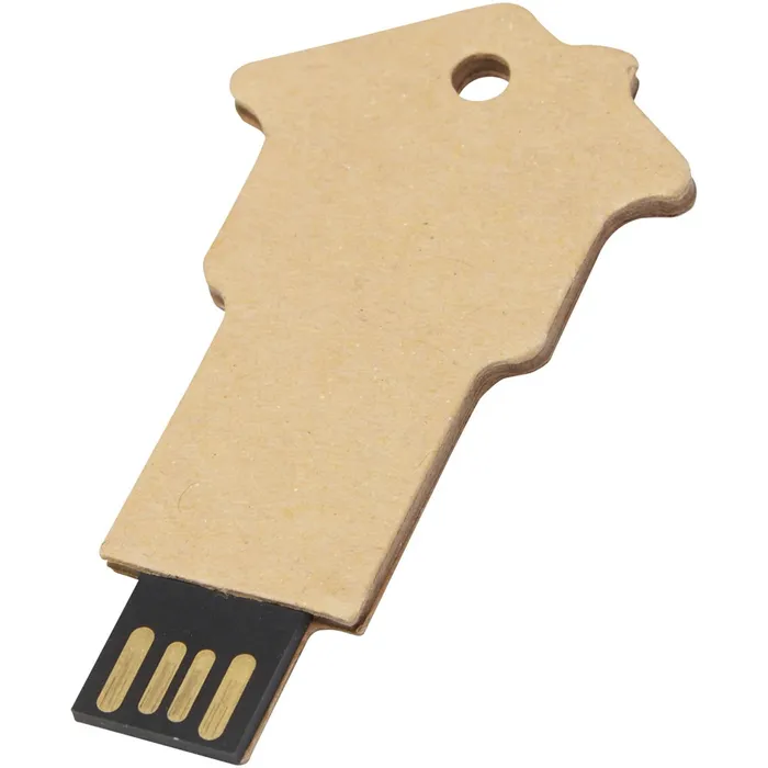 House-shaped recycled paper USB 2.0