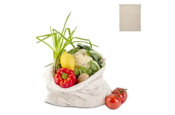 Reusable food bag OEKO-TEX® natural cotton 40x45cm