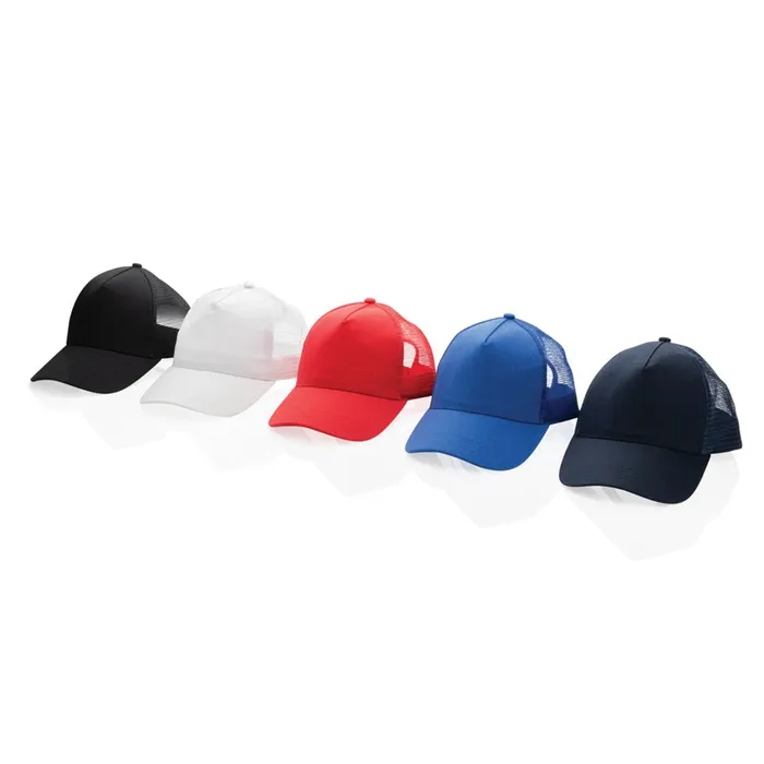 Casquette filet 5 panneaux coton recyclé Impact AWARE™