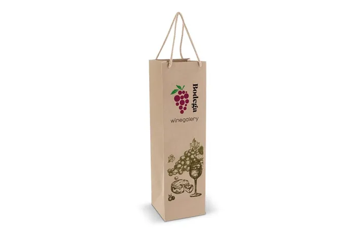 Wine gift bag 120g/m² 11,5x11,5x40cm