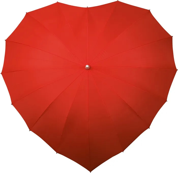 FALCONE - Parapluie forme coeur modle dpos - Manuel - Impermable au vent - 110 cm