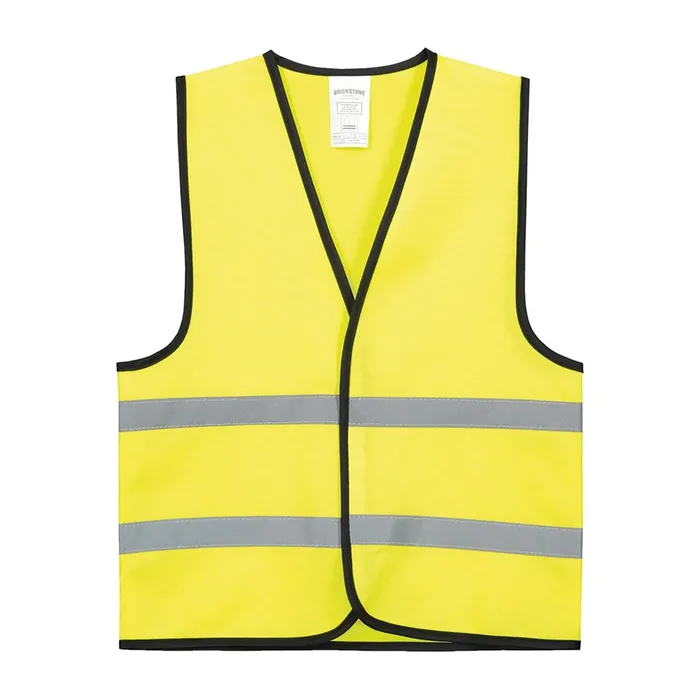 Gilet de sécurité enfants en polyester jaune