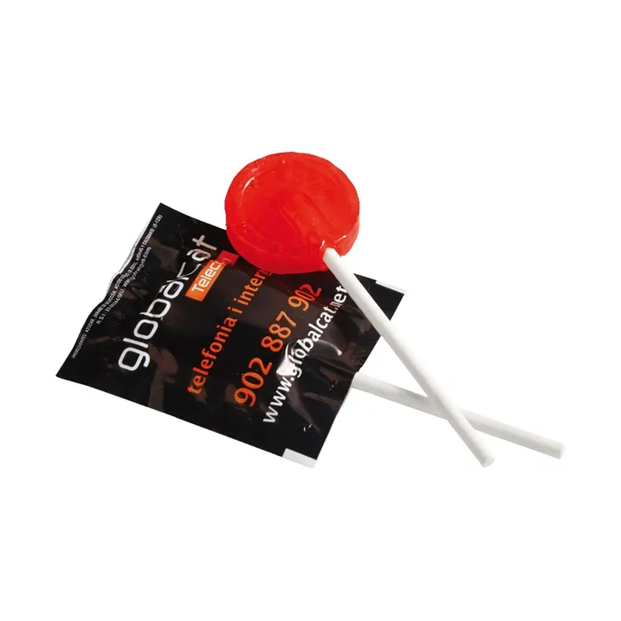 Flat round lollipop