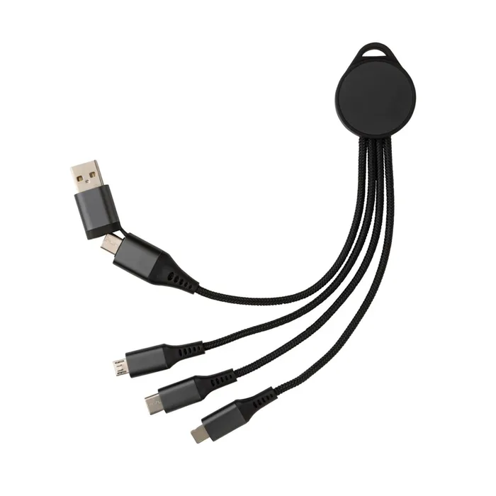 Terra  recycled aluminium 6-in-1 charging cable