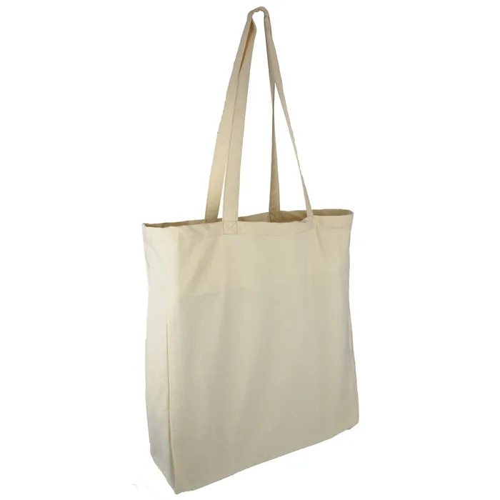 Cotton bags with long handles and side gusset