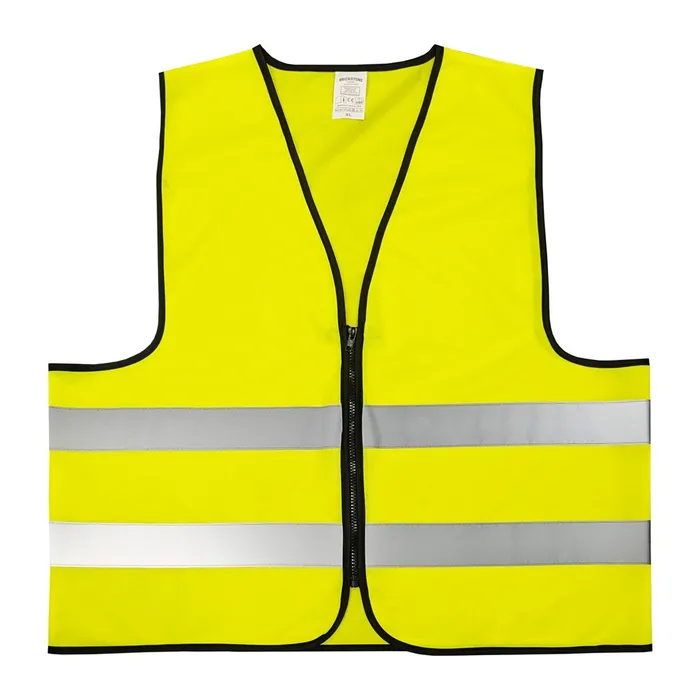 Safety vest Polyester with Zipper XL